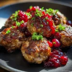 Christmas Cranberry Meatballs