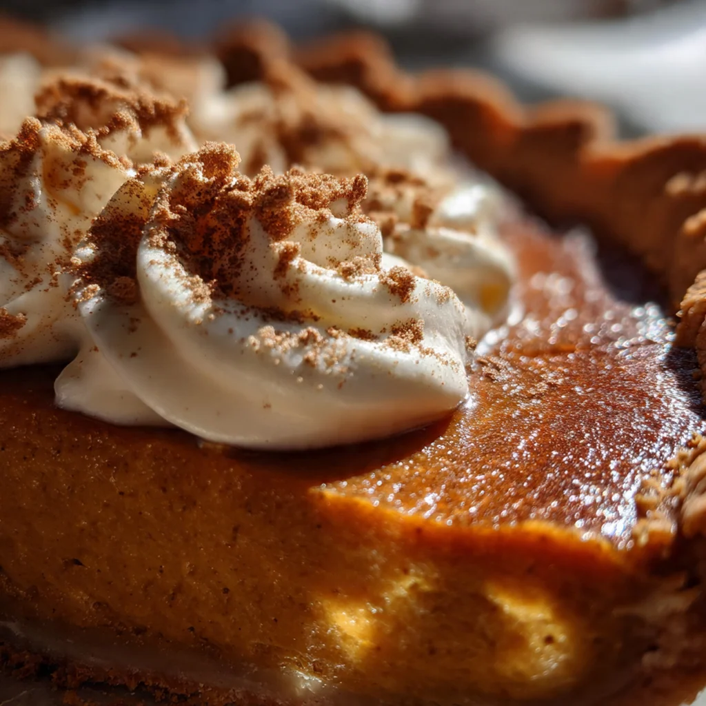 A beautiful pumpkin spice Bundt cake with thick cream cheese glaze dripping down the ridged sides.