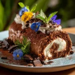 Chocolate log dessert