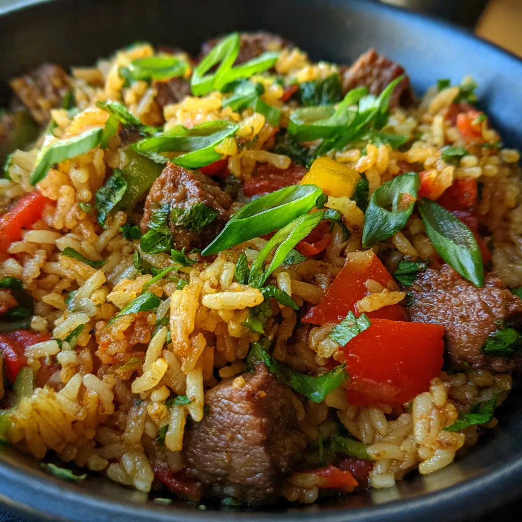 Beef Rice Skillet