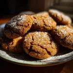 Crackle Top Molasses Cookies