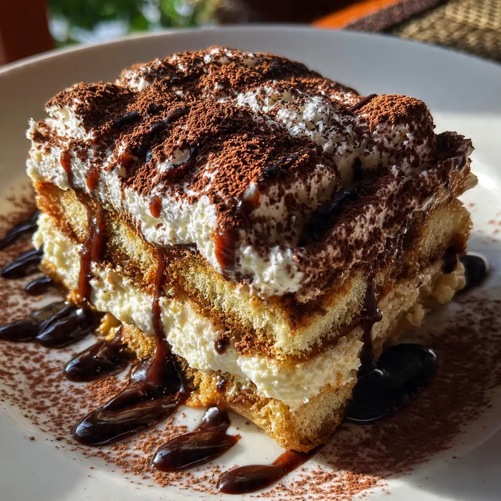 Ingredients for tiramisu including espresso, mascarpone, ladyfingers, and cocoa powder arranged beautifully