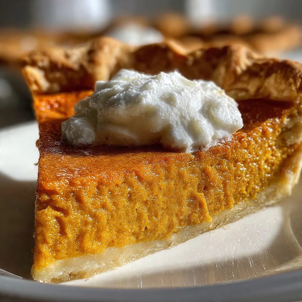 The whole easy pumpkin pie cooling on a wire rack, with a golden-brown fluted crust.