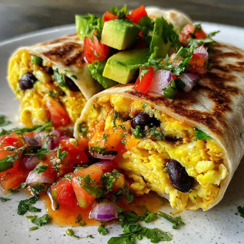 Overhead view of a skillet filled with cooked chorizo, scrambled eggs, peppers, onions, and potatoes