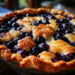 Blueberry pie with premade crust