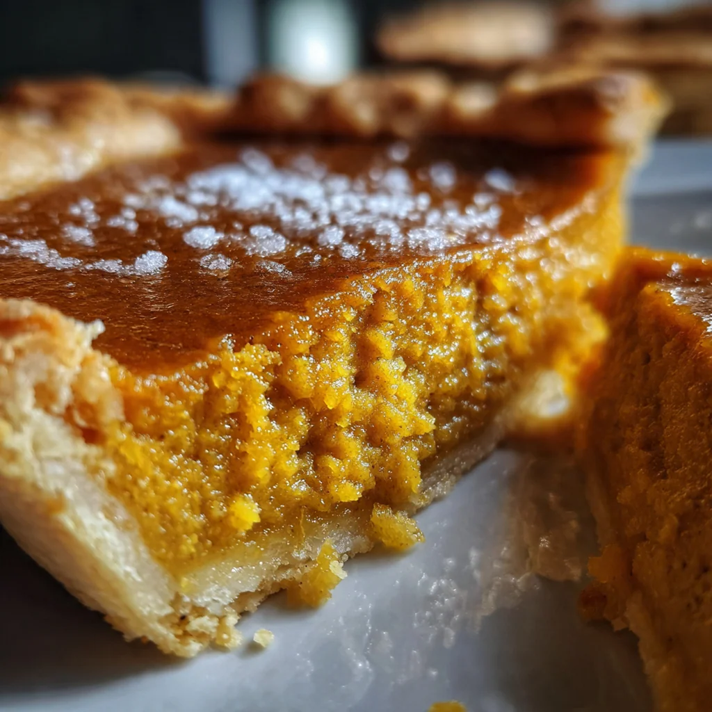 A perfect slice of classic Libby's pumpkin pie with a generous swirl of whipped cream on a white plate.