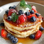 Pancakes with Maple Syrup