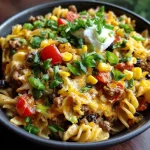 Cheesy Taco Cream Cheese Pasta
