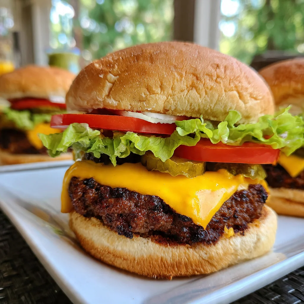 Smoked Cajun Burgers