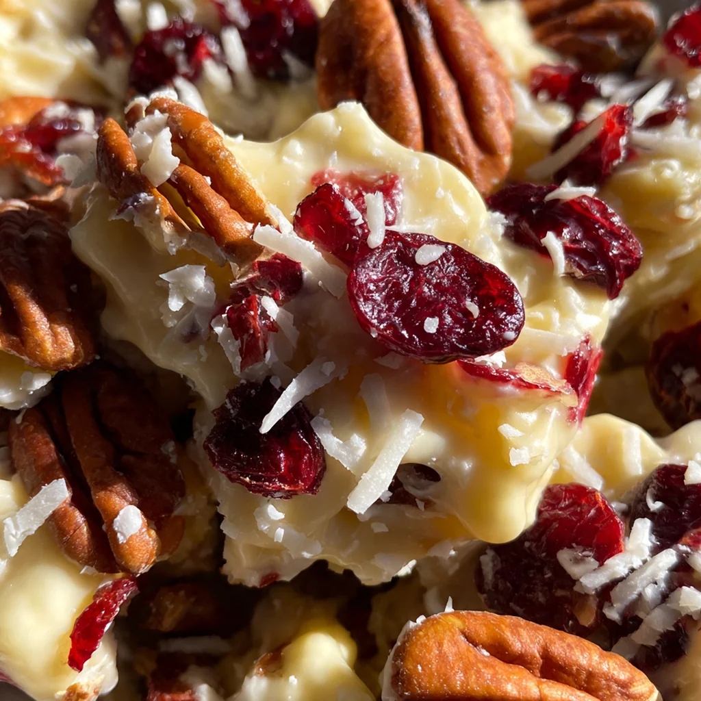 White Chocolate Cranberry Pecan Clusters