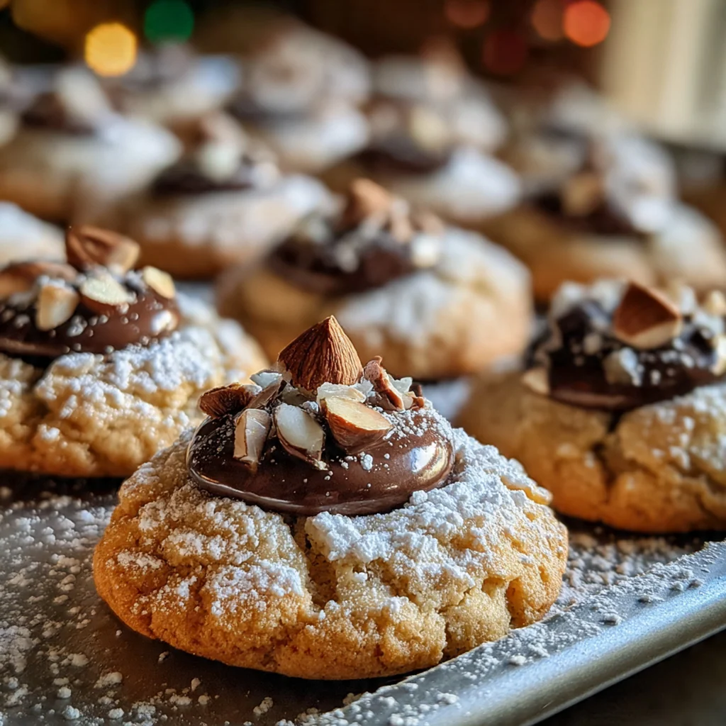 Hershey Kiss Thumbprints