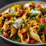Cheesy Taco Stuffed Shells