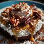 Heavenly German Chocolate Poke Cake