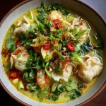 Coconut Curry Dumplings Soup