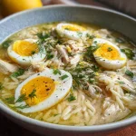 Avgolemono Greek Lemon Soup