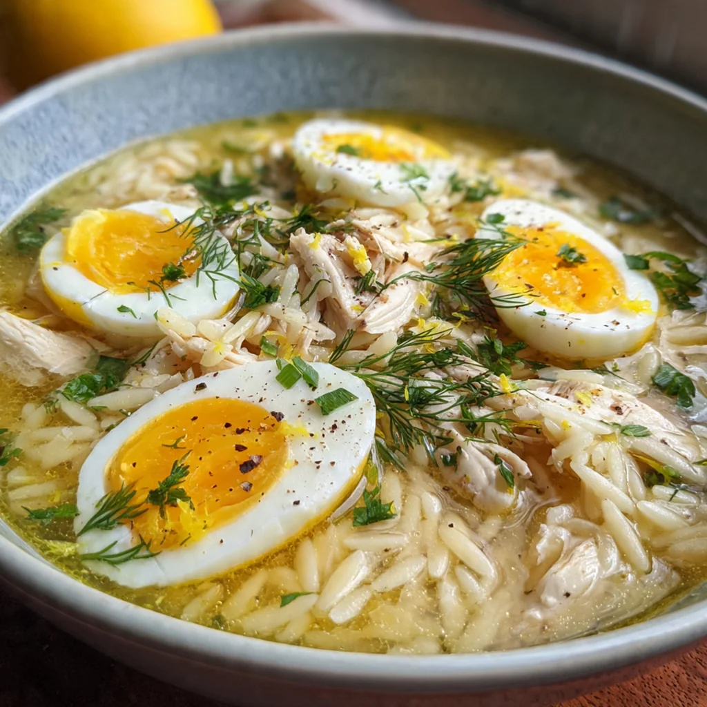 Avgolemono Greek Lemon Soup