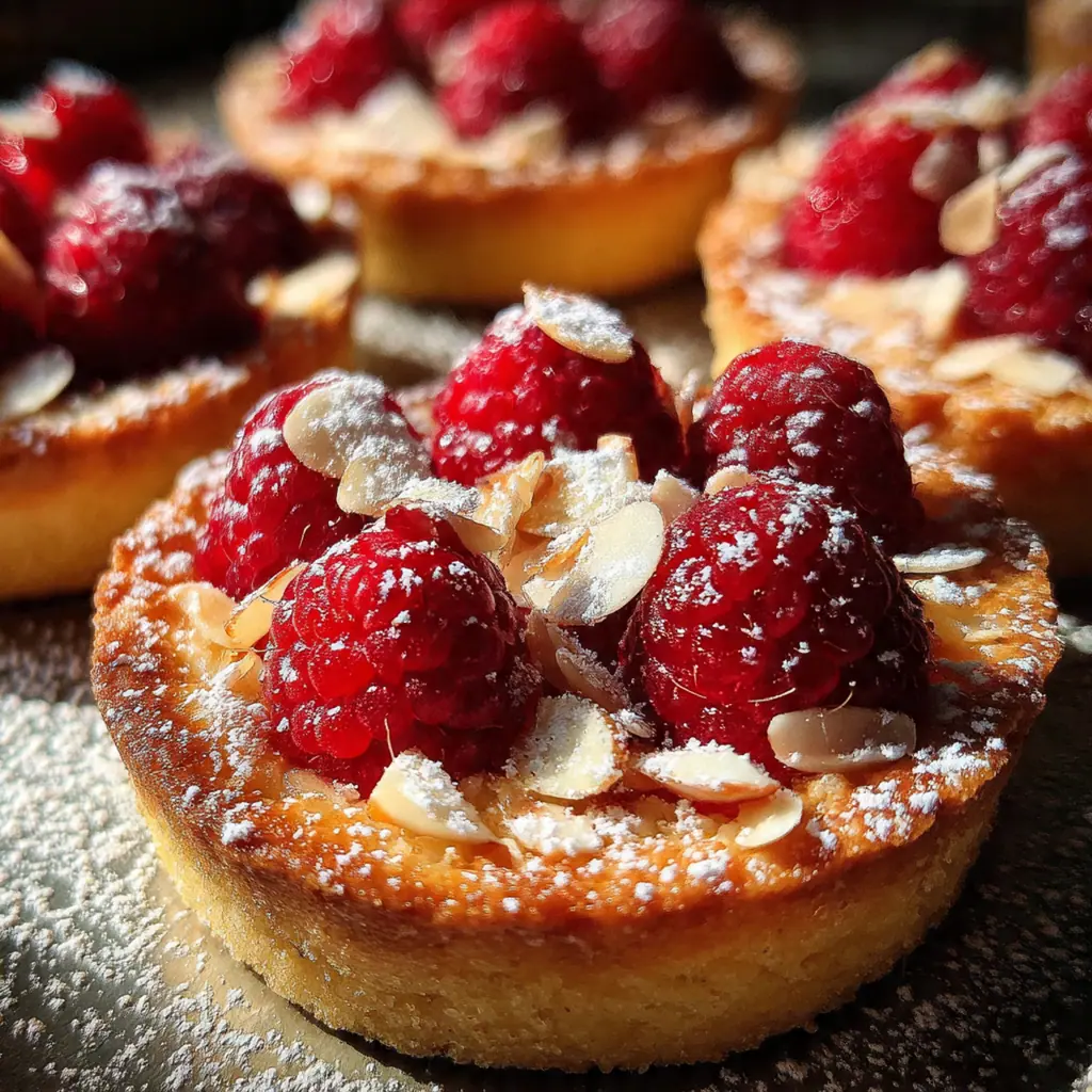 Mini Raspberry Almond Tarts
