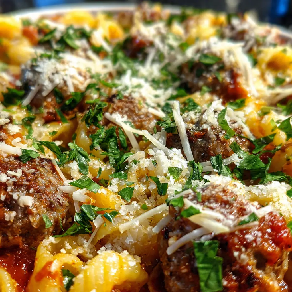 Dump And Bake Meatball Casserole
