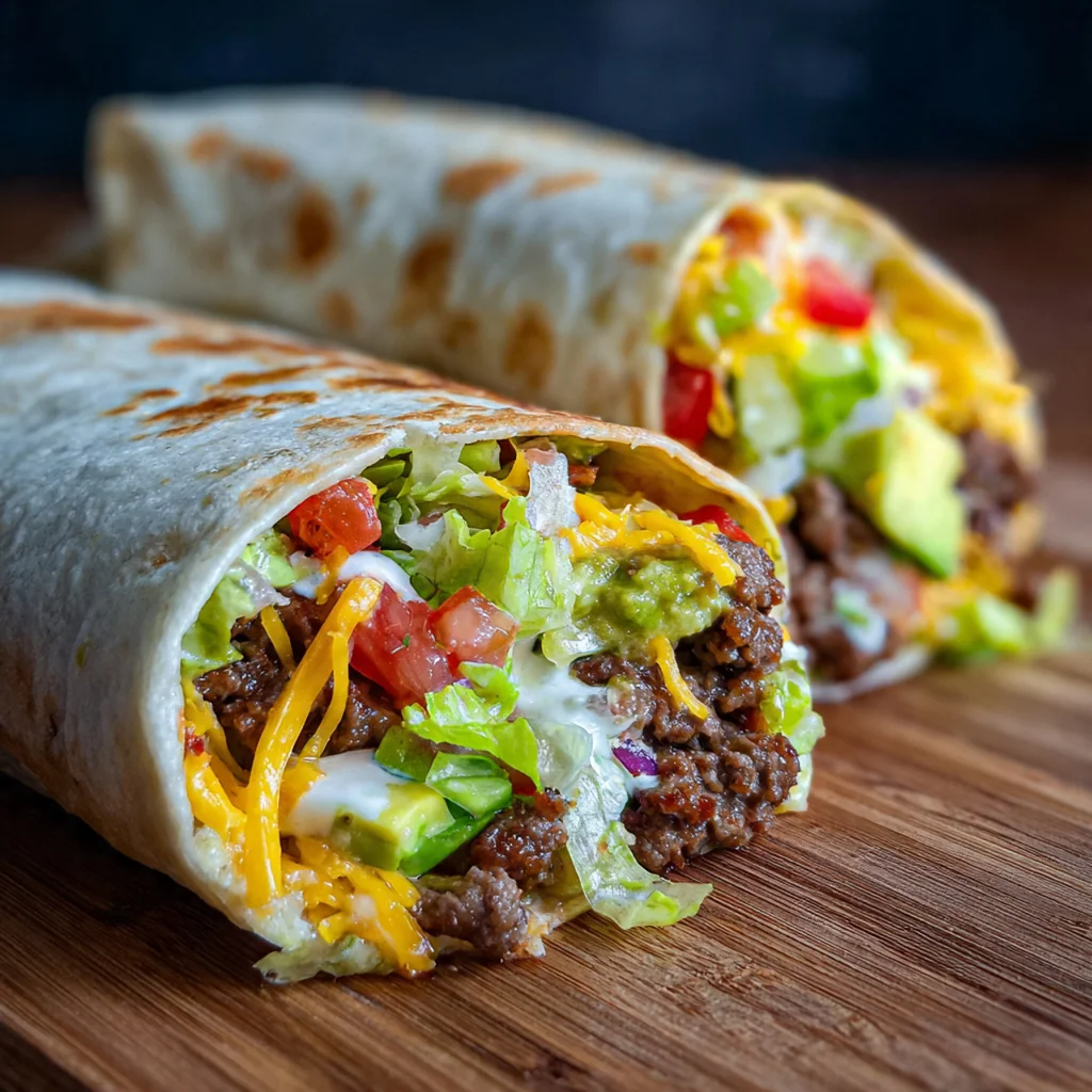 Beef Tortilla Folded Wrap