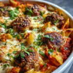 Dump Bake Meatball Casserole