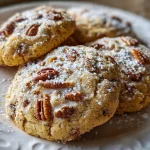 Frosted Butter Pecan Cookies
