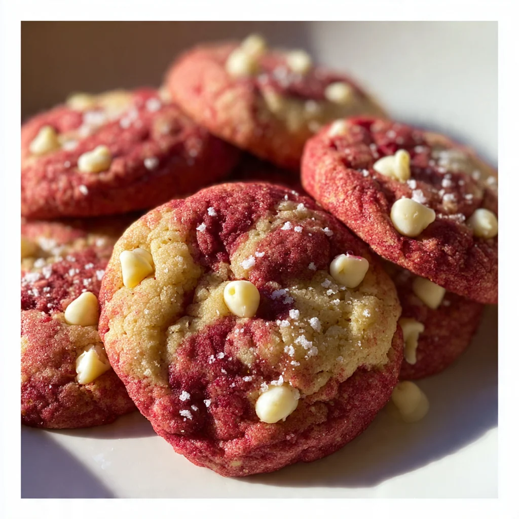 Raspberry Swirl Cookies