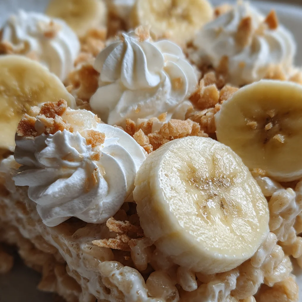 Banana Pudding Rice Krispie Treats